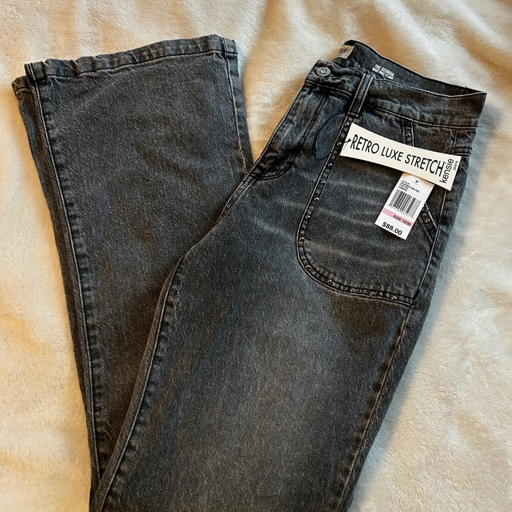 Kensie Retro Luxe Stretch Black Jeans